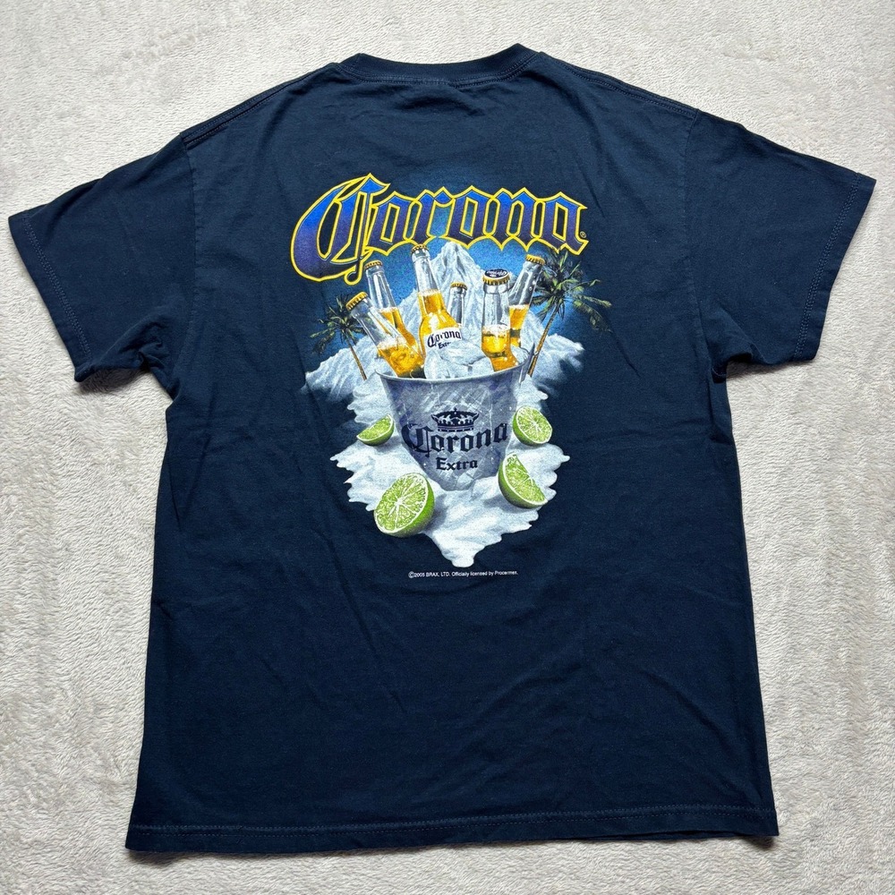 VTG Corona Extra Beer T-Shirt‎ Welcome To Paradise Mens L Tennessee River Tag